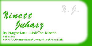ninett juhasz business card
